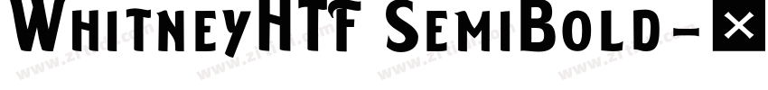 WhitneyHTF SemiBold字体转换